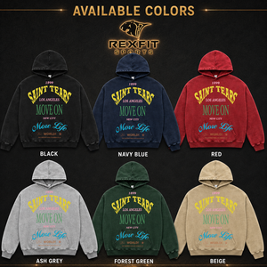 Mens Oversized <b>Hoodie</b> Heavyweight Polyester <b>Fleece</b> Multicolor Breathable <b>Lined</b> Winter Pullover Casual Streetwear Loose Fit - Product Image 2