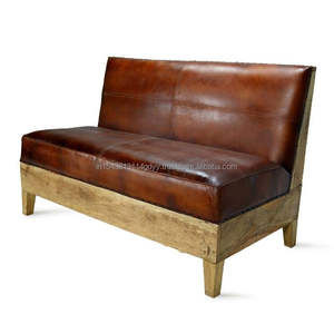 2025 moderno Chesterfield Sheesham madera mechón 2 plazas sofá curvo conjunto nuevo diseño gran oferta muebles de sala de estar brazos apartamentos - Product Image 2