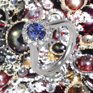 Bague en saphir ovale romantique en or 14K 18K pour femmes de luxe, bijoux tendance pour les mariages, les anniversaires, les fiançailles - Product Image 2