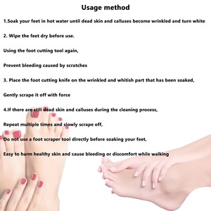 Juego de Cuchillos de Pedicura de Acero Inoxidable, Removedor de Callosidades y Piel Muerta, Raspador de Piel para Pies, Planificador de Suelas, Cuchillo Exfoliante para Pedicura - Product Image 5