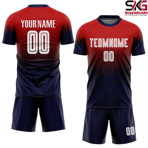 Ensemble de maillots de football personnalisés, imprimés par transfert thermique, uniforme de football, kit en polyester à séchage rapide, nom et numéro pour adultes et jeunes - Product Image 5