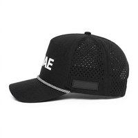 Casquette de golf sportive personnalisée 5 en 1, perforée au laser, visière pré-courbée, structurée, respirante, imperméable, Gorras, couvre-chef, OEM ODM, faible MOQ