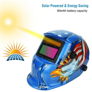 Casco per saldatura auto-oscurante a energia solare, gamma di oscuramento 9-13, visiera ampia regolabile - Product Image 3