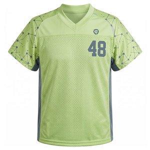 Camiseta de malla personalizada con logo y número, tela transpirable, ideal para entrenamientos de equipos, partidos y actividades deportivas. - Product Image 1