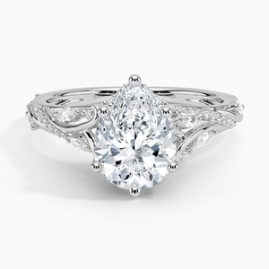 BOJ <b>Ring</b> 022 Pear Cut 925 <b>Silver</b> Begonia Vine Moissanite Diamond <b>Ring</b> GRA Certified 2ct D Wedding Anniversary <b>Ring</b> Low Price - Product Image 1
