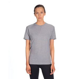 For Level Unisex 100% Cotton T-Shirt Soft Premium <b>Ring</b>-Spun Eco-Friendly Quick Dry 180g Heather Gray Fine Jersey Tee - Product Image 3