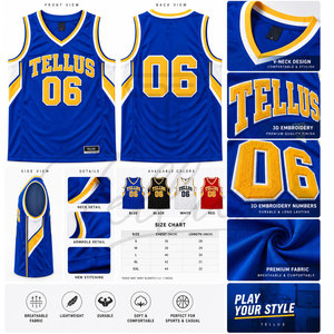 Camisetas de Baloncesto Personalizadas, Uniformes de Equipo Personalizados, Camisetas Transpirables de Secado Rápido, Logotipo, Nombre, Número, Impresión por Sublimación, Tallas Grandes - Product Image 6