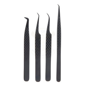 Pinzas Profesionales para Pestañas, Aplicador de Extensiones de Pestañas, Cuidado de Belleza, Punta Dentada Duradera de Acero Inoxidable, Herramienta para Pestañas - Product Image 2