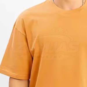 Camiseta extragrande para hombre con logo personalizado impreso, precio económico, 100% algodón, corte holgado, para hacer ejercicio. - Product Image 4