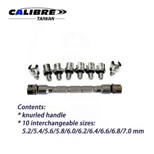 TAIWAN CALIBRE Lot de 10 clés à tête à rayons de moto à poignée en aluminium avec boîte en plastique - Product Image 2