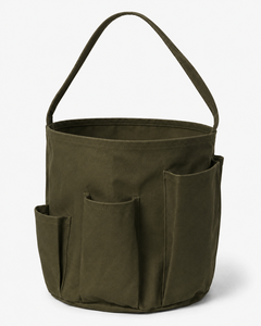 กระเป๋าผ้าแคนวาสเคลือบแว็กซ์ออร์แกนิค 390 GSM พร้อมช่องใส่ของ ขนาด 27x28x27 ซม. รับทำโลโก้ตามสั่ง ขายส่ง OEM ODM แบรนด์ส่วนตัว - Product Image 3