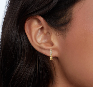 ต่างหูเพชรทรงหยดน้ำ Betterstar Premium Lab Diamond ชุบทอง ดีไซน์วินเทจ รับรองโดย IGI เครื่องประดับเงินสำหรับผู้หญิง ของขวัญ - Product Image 4