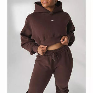 Conjunto Deportivo de Dos Piezas para Mujer con Sudadera con Cremallera Rosa Desgastada y Logotipo Personalizado, Pantalones Deportivos, Conjunto de Sudadera para Mujer - Product Image 4