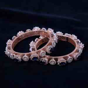 Brazalete Pacheli de Oro Rosa de 9K de Primera Calidad con Diamantes de 10.74 CT, Corte Ovalado, Naturales, IJ SI IGI, Chapado en Rodio, Brazalete de Moda para Boda - Product Image 1