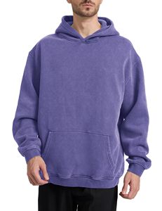 Sudadera con Capucha Oversize Personalizada al por Mayor, Estilo Boxy, Streetwear, Tallas Grandes, con Logo Personalizado, para Hombre - Product Image 2