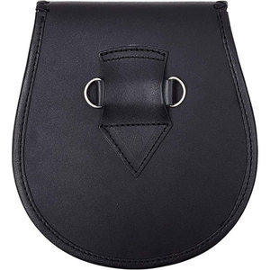 Sporran de Cuero Vegano Trenzado con Nudo Celta y Correa de Cadena, Accesorio Tradicional Escocés para Trajes - Product Image 3