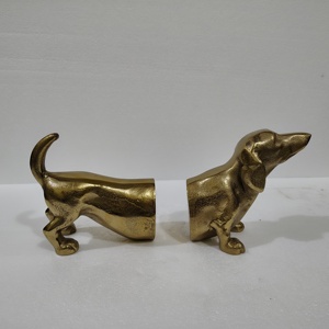 Serre-livres en métal en forme de Teckel, Ornements de bureau animaux, Cadeaux Teckel, Serre-livres en aluminium, Sculpture, Statue, Figurine - Product Image 4