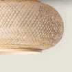 Handmade Bamboo <b>Ceiling</b> Lampshade Rustic Bohemian Flush Mount Light Eco Woven <b>Ceiling</b> Lamp OEM Supplier Vietnam - Product Image 2