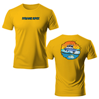 Kaos Mancing Lengan Panjang Custom Grosir, Motif Ikan, Cepat Kering, UPF 50, Bernapas, Anti-Bakteri, 100% Poliester, Warna Teal