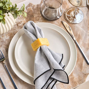 Porte-serviettes en bois et résine, design haut de gamme, décoration de table luxueuse pour la maison - nouvelle arrivée - Product Image 3