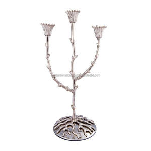 Aluminium 2 <b>Taper</b> <b>Candle</b> Holder With Nickel Finished For Home Lighting Decoration Other <b>Candle</b> Holders Lanterns & <b>Candle</b> Jars - Product Image 2