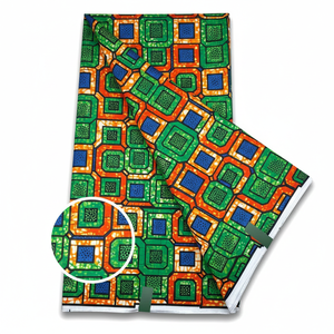 Tissu imprimé Ankara de créateur pour robes, quilting, couture, artisanat, décoration intérieure et mode par Hitjem Export Island Supplier - Product Image 2