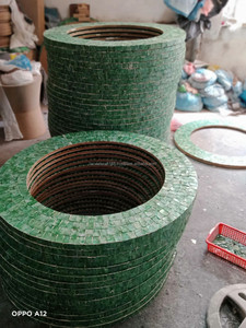 Espejo de pared de nácar hecho a mano decoración sala de estar con mimbre decoración de espejo de pared de mediados de siglo de Vietnam - Product Image 5