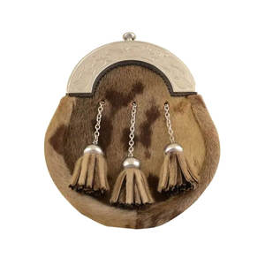 Sporran de Cuero Personalizado con 3 Borlas de Cadena, Cinturón y Correas, Bolsa para Sporran Escocés de la Gran Tierra Alta - Product Image 2