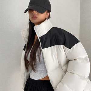 Veste courte matelassée pour femme, veste d'hiver rembourrée - Product Image 3