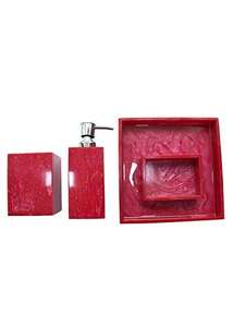 4-Piece Eco-Friendly & Portable Resin Bathroom <b>Set</b> Dispenser Toothbrush Holder Tray & <b>Soap</b> Dish for Bathroom Products & <b>Sets</b> - Product Image 2