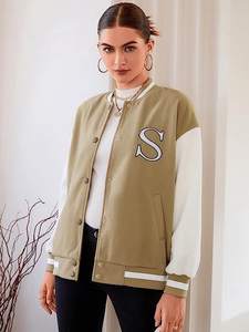 Chaqueta Varsity para Mujer, Colección de Invierno, Talla Adulto, Ajuste Cómodo, Ropa Casual, Chaqueta Varsity para Mujer Más Vendida - Product Image 2