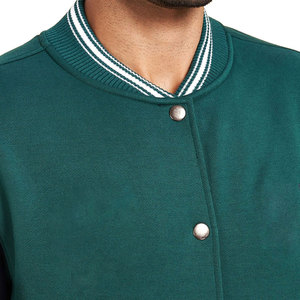 Veste universitaire décontractée en laine et coton de qualité supérieure pour l'hiver, avec col montant, coutures durables, coupe-vent, respirante et confortable pour le quotidien - Product Image 6
