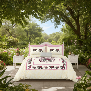 Sanskriti 108x108 Inch Soft Cotton Bed <b>Sheet</b> Set for Home Hotel American Style Twin <b>Size</b> Fitted Flat <b>Sheets</b> Solid Bedding - Product Image 3