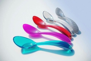 Ensemble de cuillères en résine faites à la main, thème ange, forme personnalisée, finition miroir colorée, ustensiles de service pour la maison, la cuisine, les fêtes, décoratifs - Product Image 5