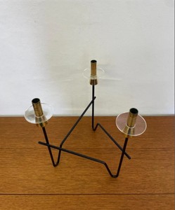 Porte-bougie en métal, Porte-bougie en fer, Porte-bougie de table, Porte-bougie pour table à manger, Porte-bougie centre de table, Porte-bougie pour bougie conique - Product Image 4
