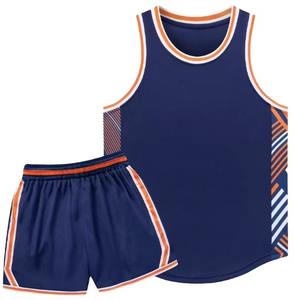 Maillot de basket-ball pour hommes en tissu mesh, personnalisable avec logo, séchage rapide, respirant, 100% polyester, uniforme de basket-ball - Product Image 1