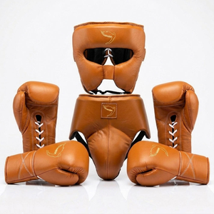 Red Fly Real Leather Professional Boxing Training Sparring Set Custom Name Logo Lace <b>Gloves</b> Hand <b>Grips</b> Breathable Daily - Product Image 6