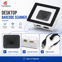 TOTINFO E200 Lector de Códigos de Barras QR Industrial Integrado, Sensor CMOS, Interfaces USB/RS232/Wiegand/RS485, Sistemas de Control de Acceso, en Stock