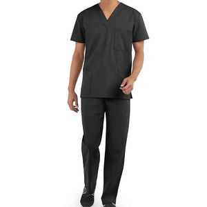 Custom Made Comfortable Woven Spandex Medical <b>Scrub</b> Shirts <b>Plus</b> <b>Size</b> Lightweight Hospital Uniforms for Sale - Product Image 3