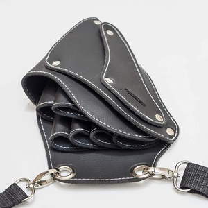 Super Fiber Leather Material Durable Waist Shoulder Belt Scissor Holster High Quality Salon Barber New Care <b>Tool</b> Scisser Holster - Product Image 1