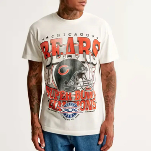 Camiseta Gráfica Vintage para Hombre, Estilo Urbano, Oversize, de Algodón, Hip Hop, Casual, con Estampado - Product Image 5
