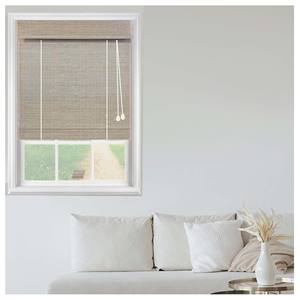 Persianas Romanas Inalámbricas Integradas de Diseño Natural Sencillo, Horizontales, de Alta Calidad, Ecológicas, de Bambú/Rami/Lino, para Interiores, Estilo Francés - Product Image 2