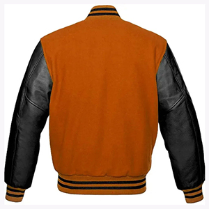 Chaqueta Bomber Varsity Corta para Mujer, con Logotipo Personalizado, Bordado Chenille, Estampado en Cuero, Estilo Urbano, Fabricante OEM - Product Image 2