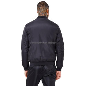 Streetwear OEM personnalisé blouson d'aviateur pour hommes tissu de nylon noir multi-poches Cargo surdimensionné veste de plein air à la mode pour hommes - Product Image 2