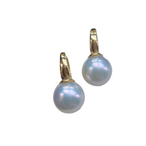 Boucles d'oreilles pendantes en argent S925 de haute qualité, perles d'eau douce Edison de 8 à 13 mm, couleur blanche, bijoux élégants et tendance - Product Image 2