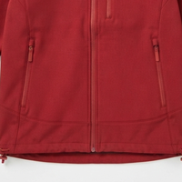 Veste softshell à capuche pour homme, couleur unie, fermeture éclair, coupe-vent, vêtement d'extérieur décontracté, coupe régulière, extérieur en polyester/coton