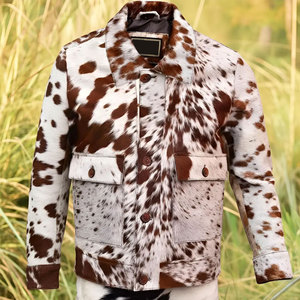 แจ็กเก็ตหนังวัวสำหรับผู้ชาย, แจ็คเก็ตหนังวัวหนังนิ่มใส่กลางแจ้ง - Product Image 1