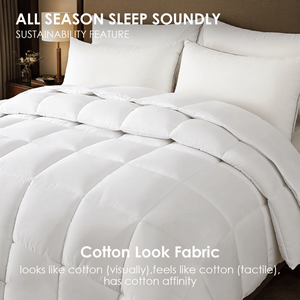 Piumino Ultra Morbido Bianco Extra Large con Trapuntatura a Quadri, Qualità Lusso da Hotel per Camere da Letto e Pensioni, Ultra Confortevole - Product Image 3