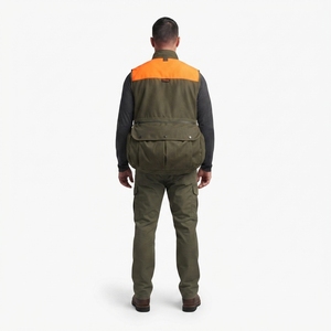 Chaleco de Caza Personalizado de Algodón Encerado de 11 oz, Chaleco de Caza Impermeable y Resistente al Sangre para Hombre, Fabricante OEM - Product Image 2
