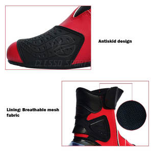 Chaussures de moto pour hommes, imperméables, antidérapantes, bottes de moto durables et confortables, chaussures de protection pour moto pour hommes - Product Image 5